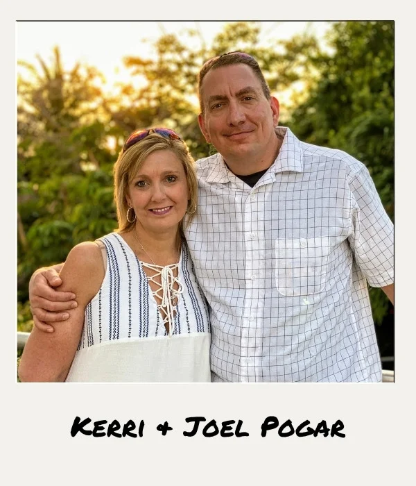 polaroid photo of kerri and joel pogar